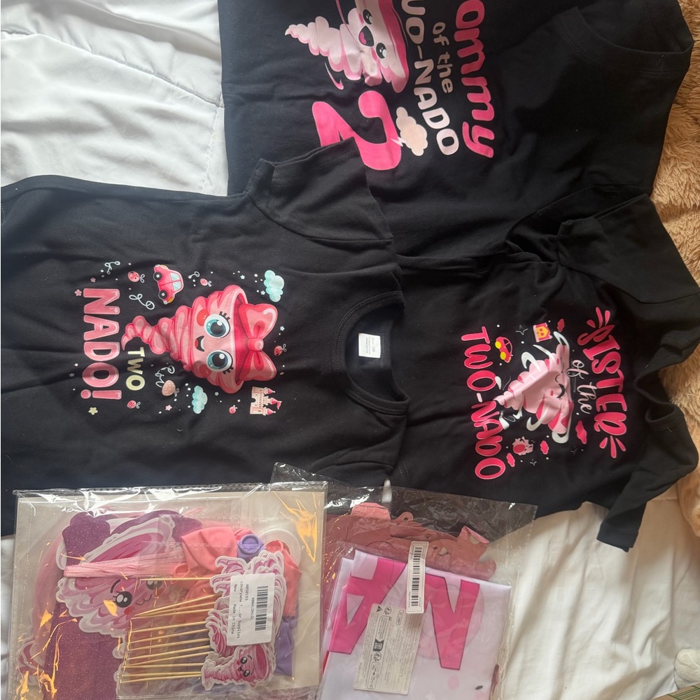 Family Tornado Themed T-Shirts Set